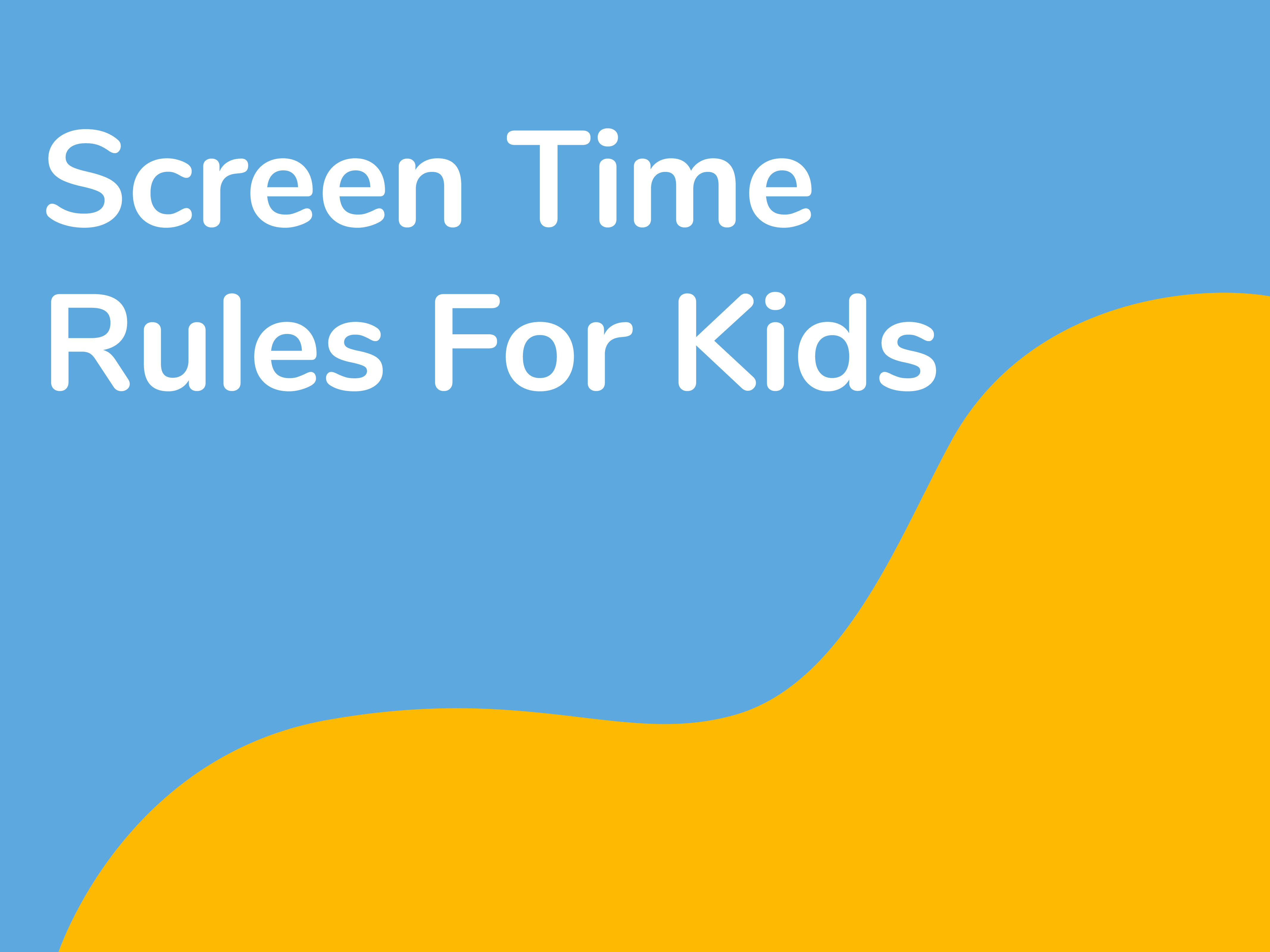 screen time rules for kids header