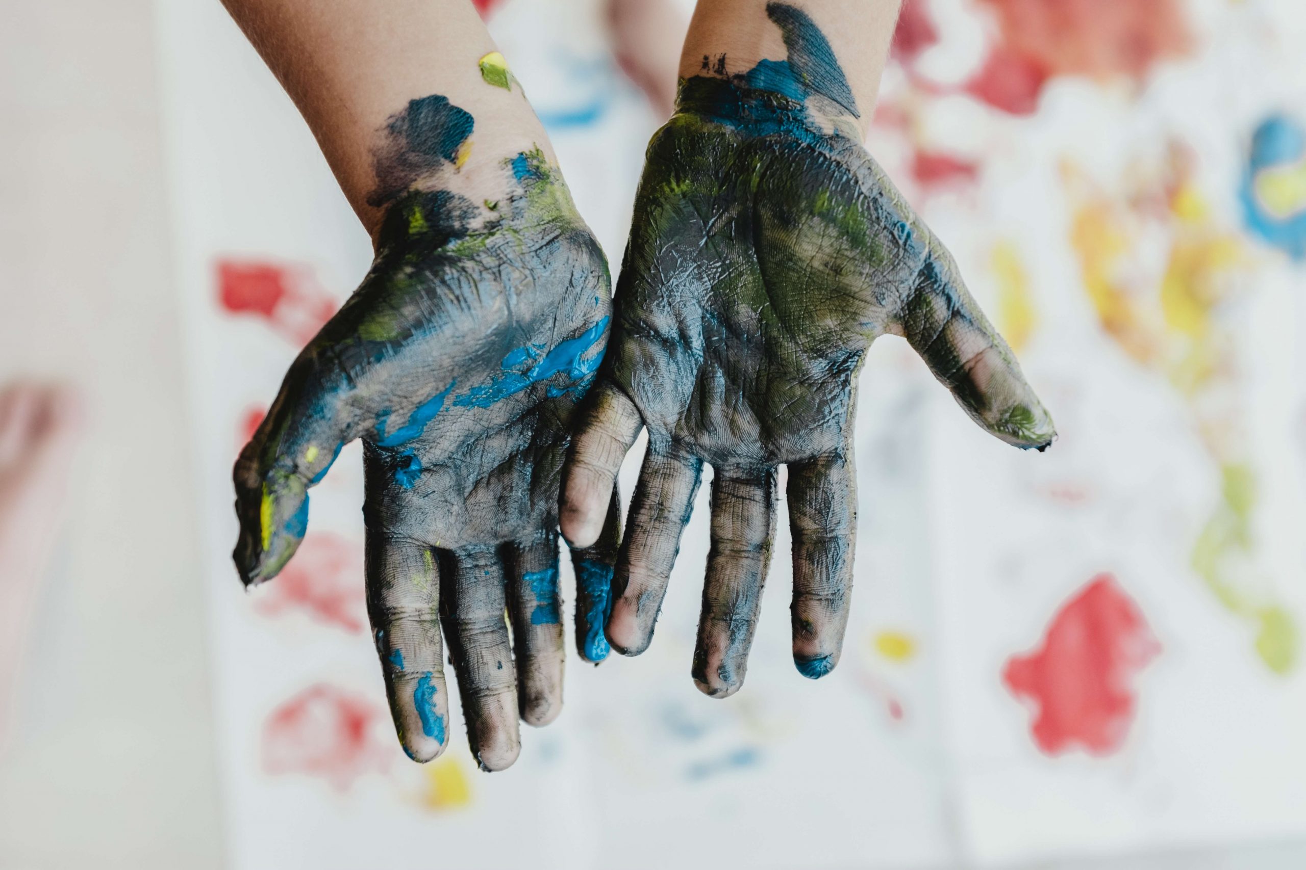 Creating Memories with Christmas Hand Print Art