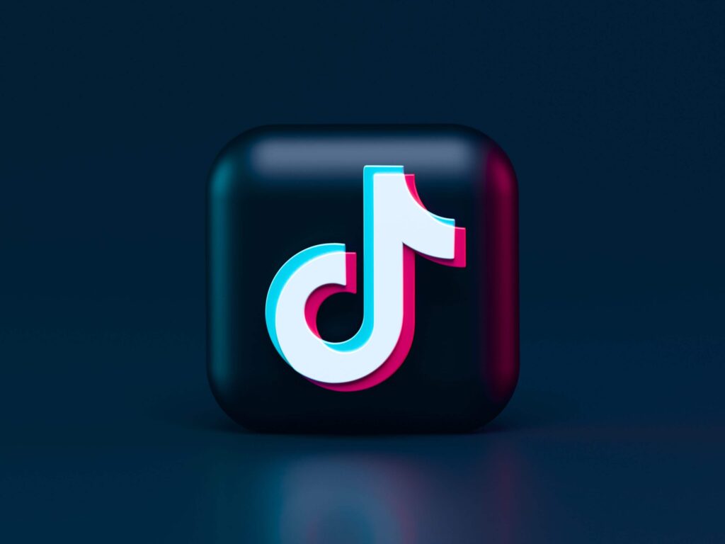 tiktok icon with black background