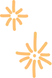 Two yellow-orange starburst shapes on a white background evoke the vibrant energy of understanding technology. The uneven, radiating lines capture the dynamic interplay between innovation and its impact, much like exploring teen mental health in todays digital age.