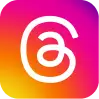 The white spiral logo, reminiscent of an @, is strikingly set against a vibrant gradient of pink, purple, and orange hues, subtly evoking the impact of social media on teen mental health.