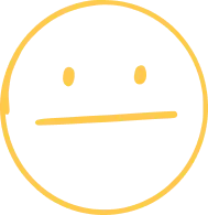 A simple yellow neutral face emoji with two dots for eyes and a straight line for a mouth, illustrating an indifferent expression. Perfect for discussions about understanding technologys impact on teen mental health, this emoji is set against a transparent background.