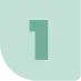 A light green shield-shaped icon with the number 1 in the center.