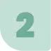 A pastel green circle with an embossed number 2 in the center, set against a lighter green background.