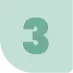 A large, green number 3 is centered on a light green background.