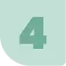 A light green shield shape displaying the number 4 in a darker green at the center.