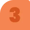 A rounded orange square with a darker orange number 3 in the center symbolizes the importance of understanding technologys impact on teen mental health.