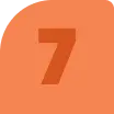 Centered on a rounded orange square background, a large orange number 7 symbolizes the intersection of understanding technology and teen mental health.