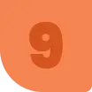 The image depicts an orange shape resembling a rounded square, with a large number 9 in a slightly darker shade at the center, symbolizing the intersection of understanding technology and its impact on teen mental health.