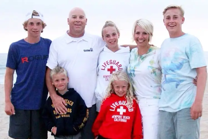 Heidi Swapp is shown with her family
