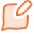 An orange and white icon depicting a stylized square with rounded corners and a pencil drawing a line within it.